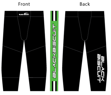 "PLAYA" Inline Hockey Pant - Black/Neon Green