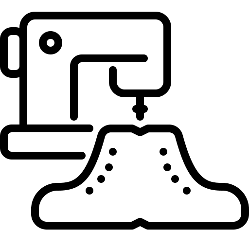 Icon of a sewing machine