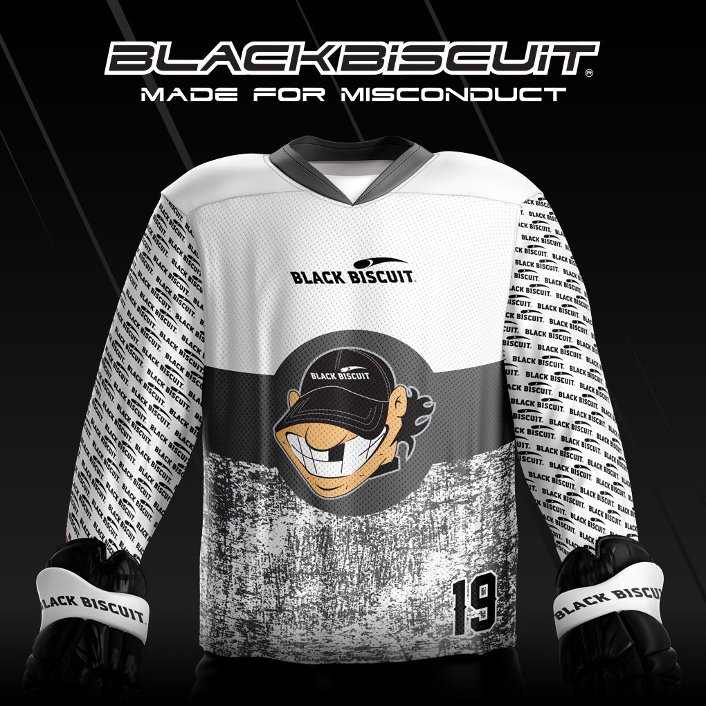Team Black Biscuit White jersey