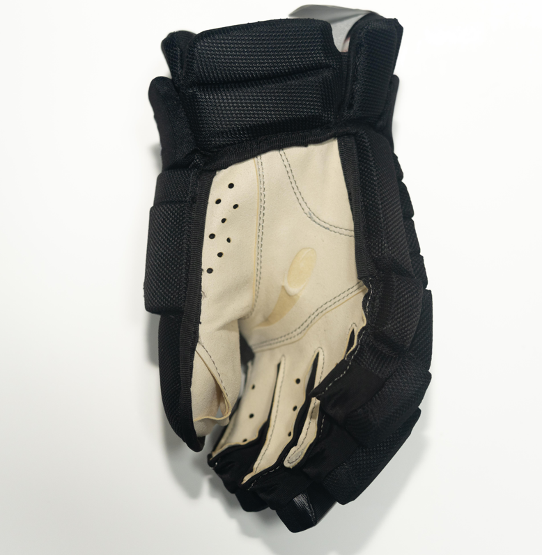 Black Biscuit "LEGACY" Black/White Hockey Gloves
