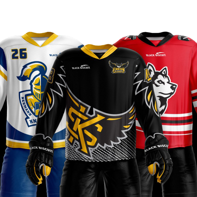 Examples of team uniforms designed by Black Biscuit