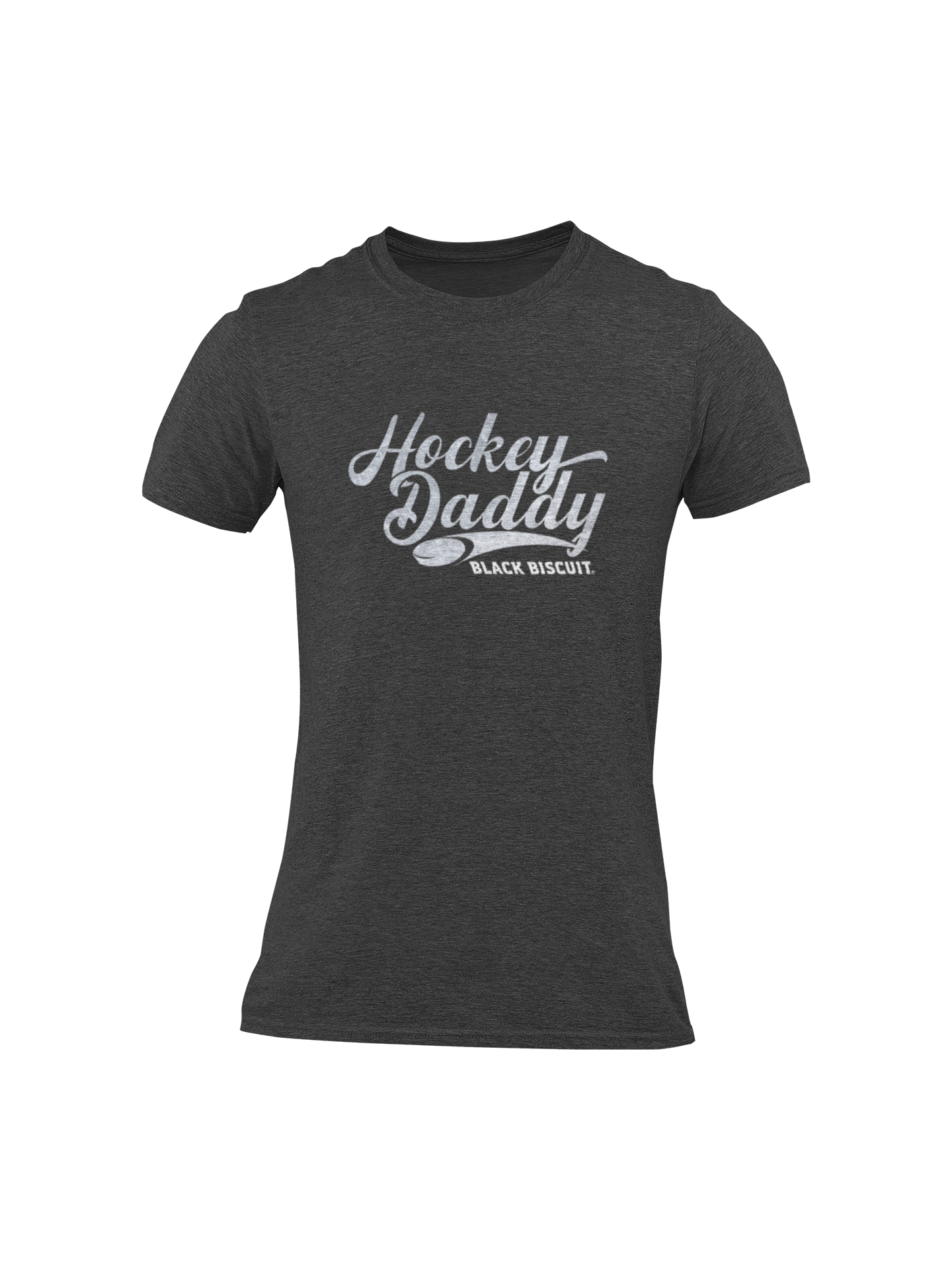 Hockey Daddy White Ice Print T Shirt