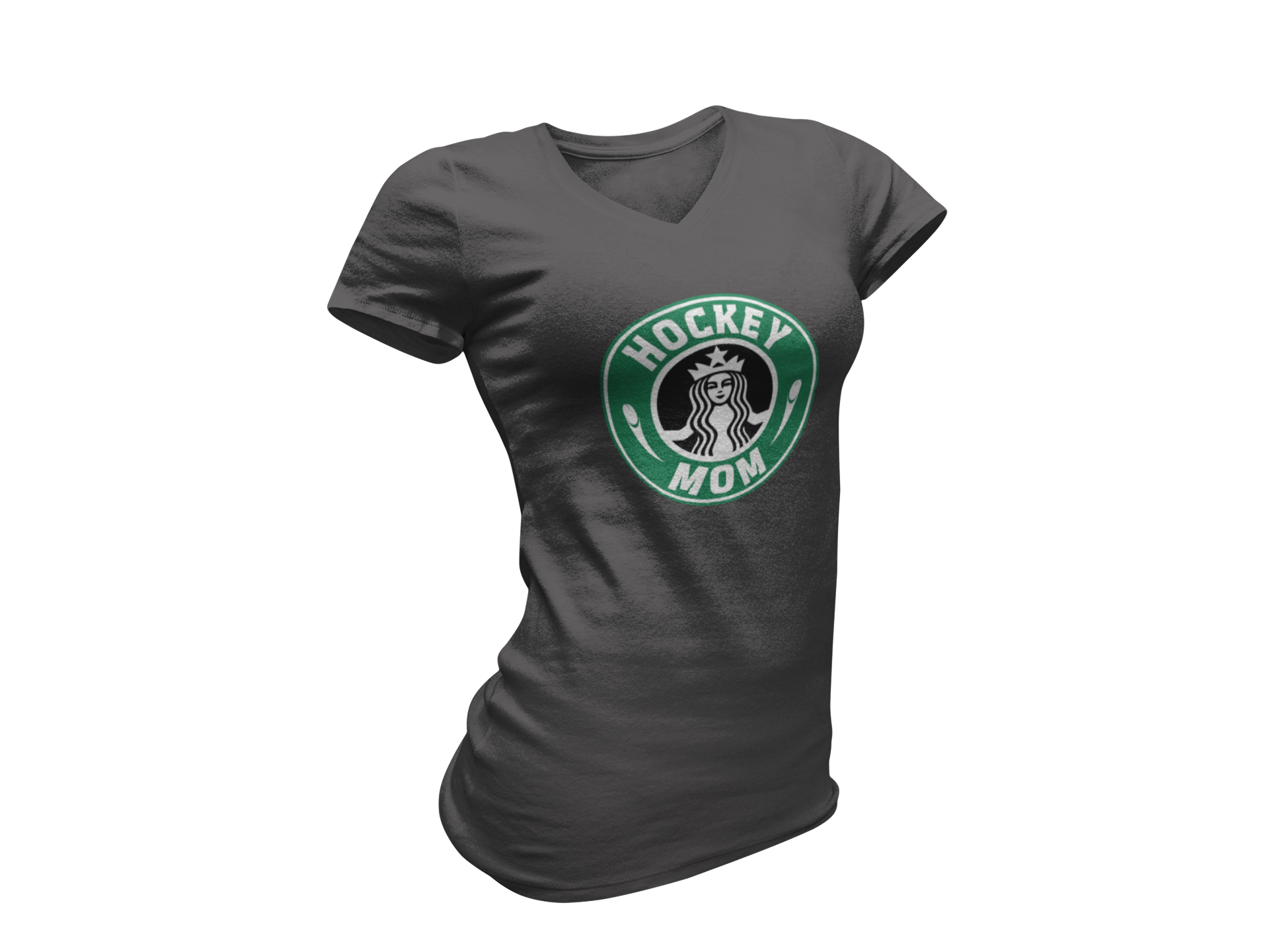 StarPucks Hockey Mom White Print T Shirt – black-biscuit